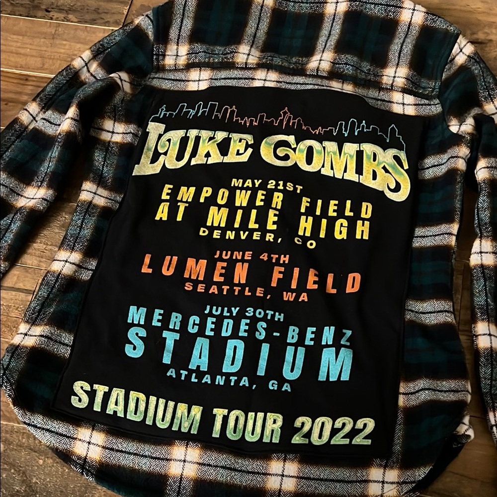 Custom Luke Combs Concert Flannel - Picture 6 of 12